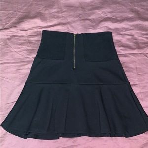 Black XS short fit and flair Skirt